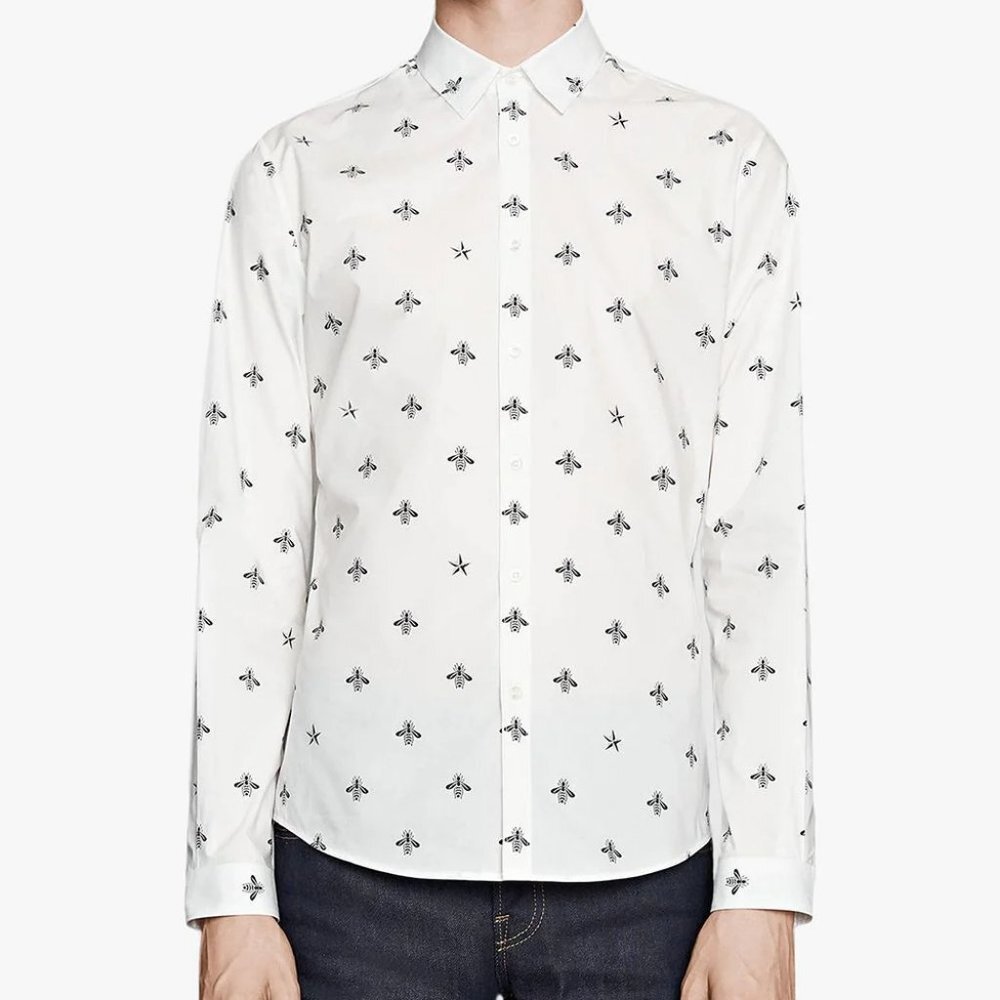 Gucci limited edition print button shirt